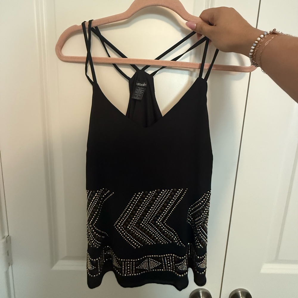 Stoosh Black Camisole with Beaded Design